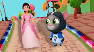 Princess Run 3D VS Talking Tom Gold Run screenshot 3