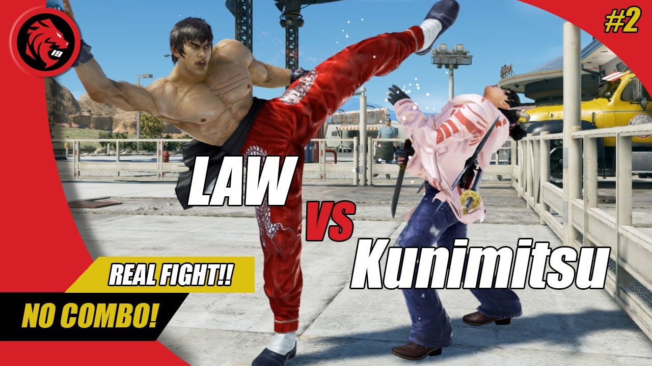 Law No Combo Challenge vs Kunimitsu - Law Tekken 7 Online Rank- Part 2