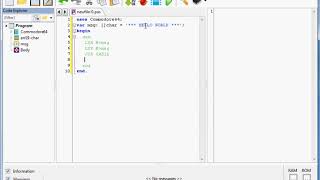 Hello World Assembler in P65Pas for CPU 6502