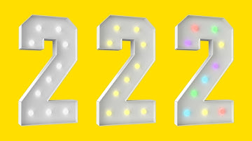 3FT Marquee Light Up Number 2 DIY Tutorial
