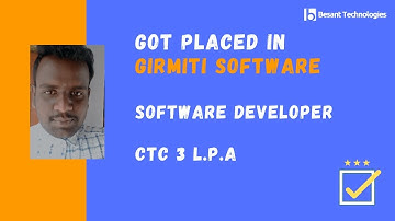 Besant Technologies HSR Reviews | Aravindhan Got Placed in GIRMITI  3LPA | Software Testing Course