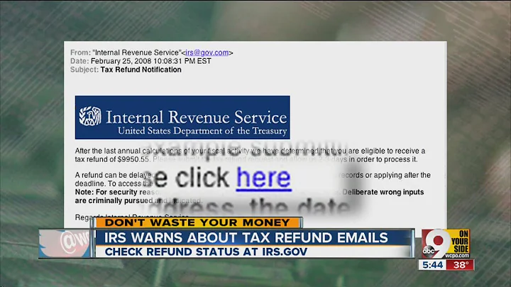 Beware of tax return email scams