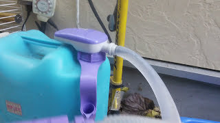 工進 灯油ポンプ ママオート「EP-503FB」(ブザータイプ)「トヨトミ」7Lタンクに給油