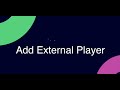 How to add external player  smart iptv xtream player  land mode