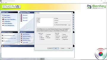 STAAD Pro:- How to Start a New Project