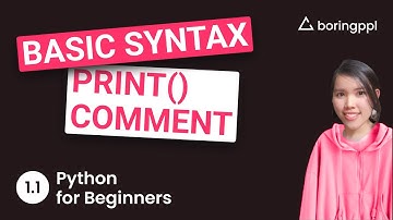 Python Siêu Dễ Hiểu 1.1: Cú pháp cơ bản, print("Hello World") - [Hướng dẫn Lập trình Python từ số 0]