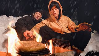 【雪中】氷点下の極上冬キャンプ飯【UUUMキャンプ部 夕食編】前編