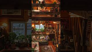 Hidden Winter Retreat | Find Calm with the Warmth of the Fire and Gentle Snow Sounds