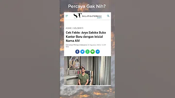 Inisial Kantor Baru Arya Saloka Adalah AM Aryasaloka Amandamanopo Putrianne 