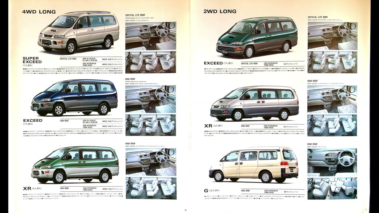 自動車カタログ 97' 三菱デリカスペースギア (MITSUBISHI DELICA SPACE