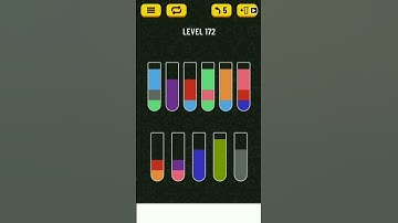Water Sort Puzzle Level 172 - Step by Step Solution. Solved without using additional vials or undo