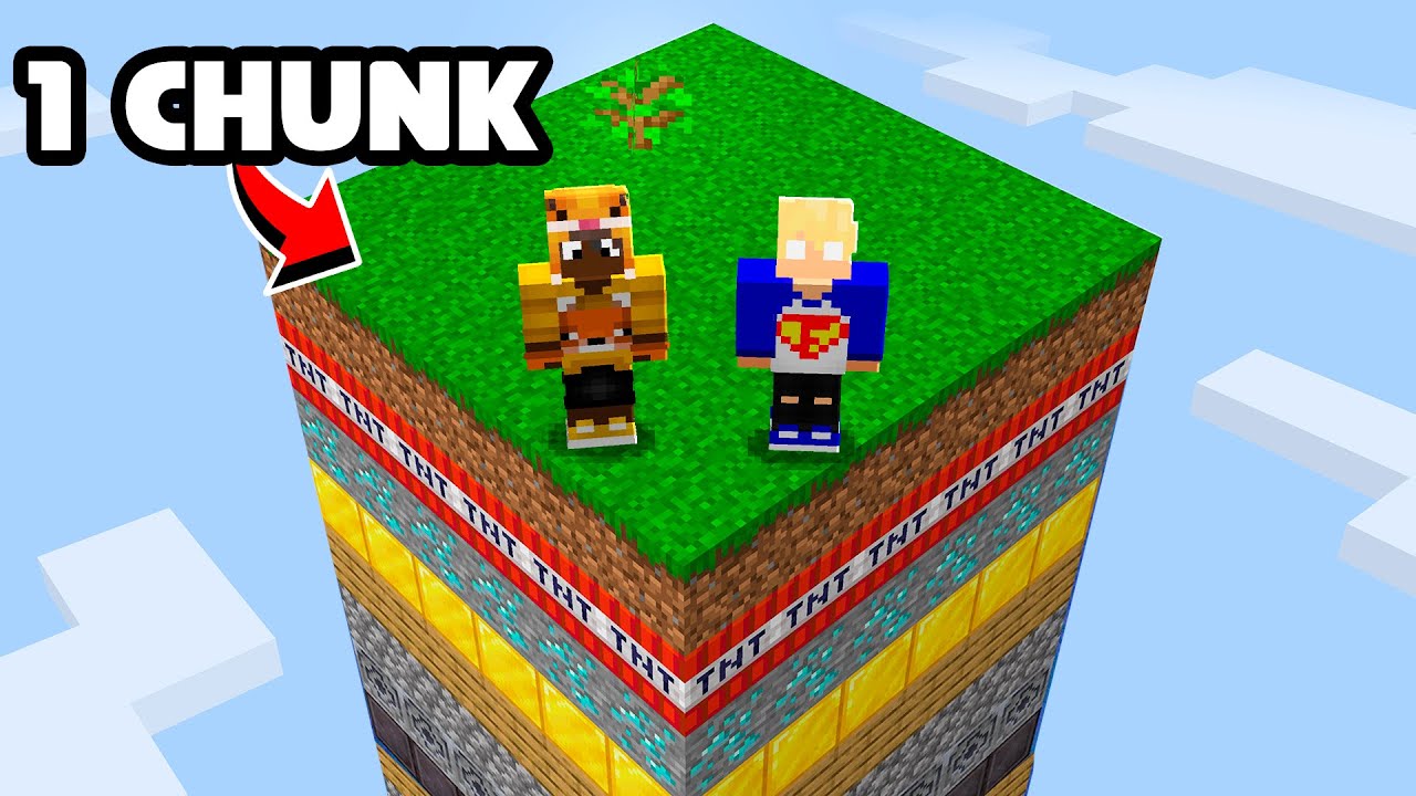 MINECRAFT mas é 1 CHUNK ALEATÓRIA! 😱