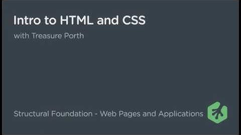 Treehouse - Introduction to HTML & CSS