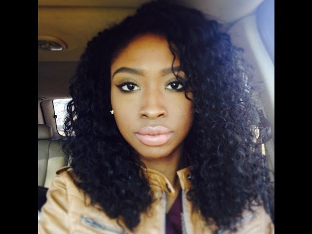 How To Blend Natural Hair With Curly Wavy Weave Extensions Youtube