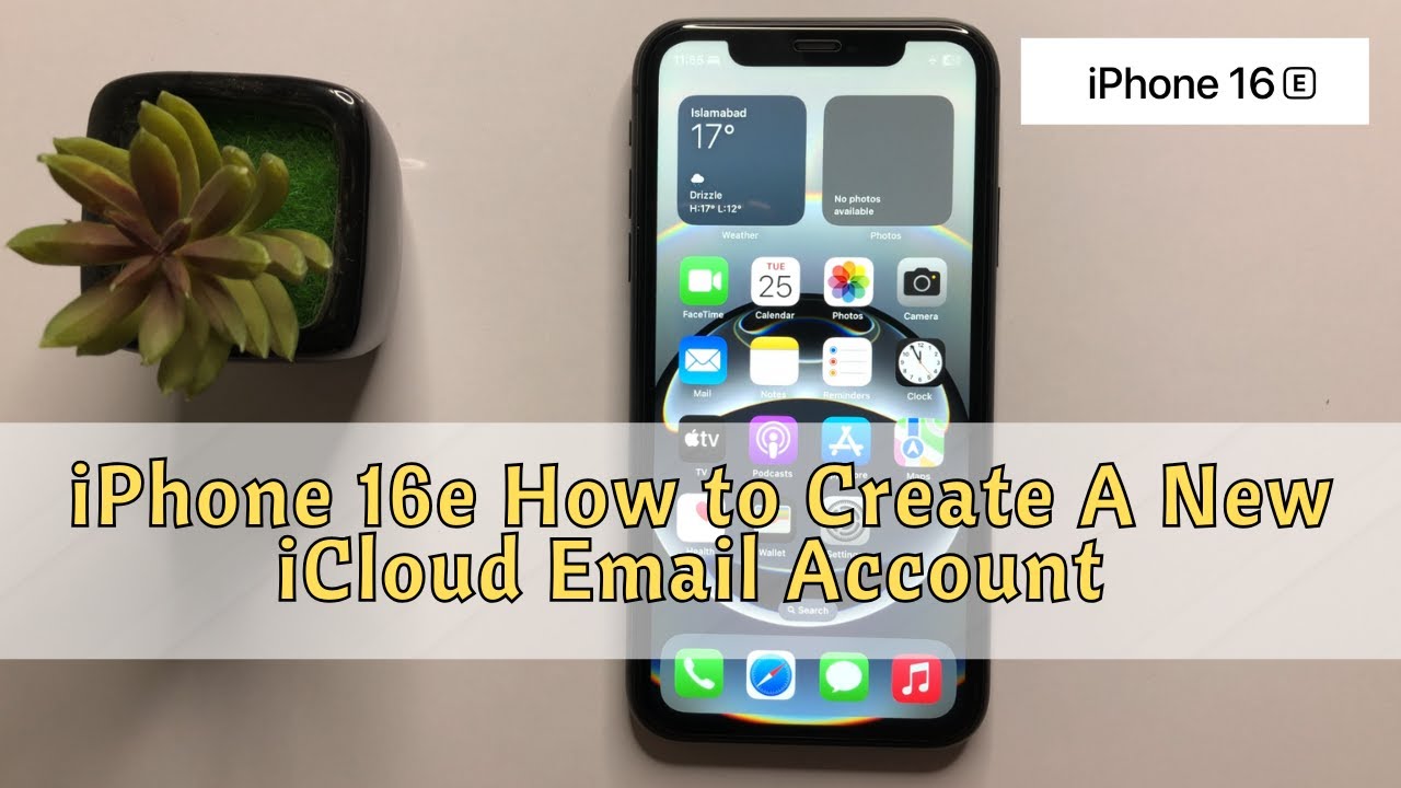 iPhone 16e How to Create A New iCloud Email Account #new - YouTube
