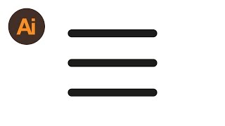Learn How to Draw 3 Hamburger Menu Icons in Adobe Illustrator | Dansky Wealth