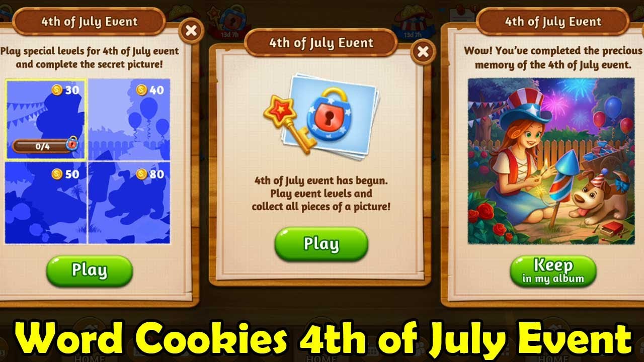Word Cookies 4th of July Event 2024 Answers