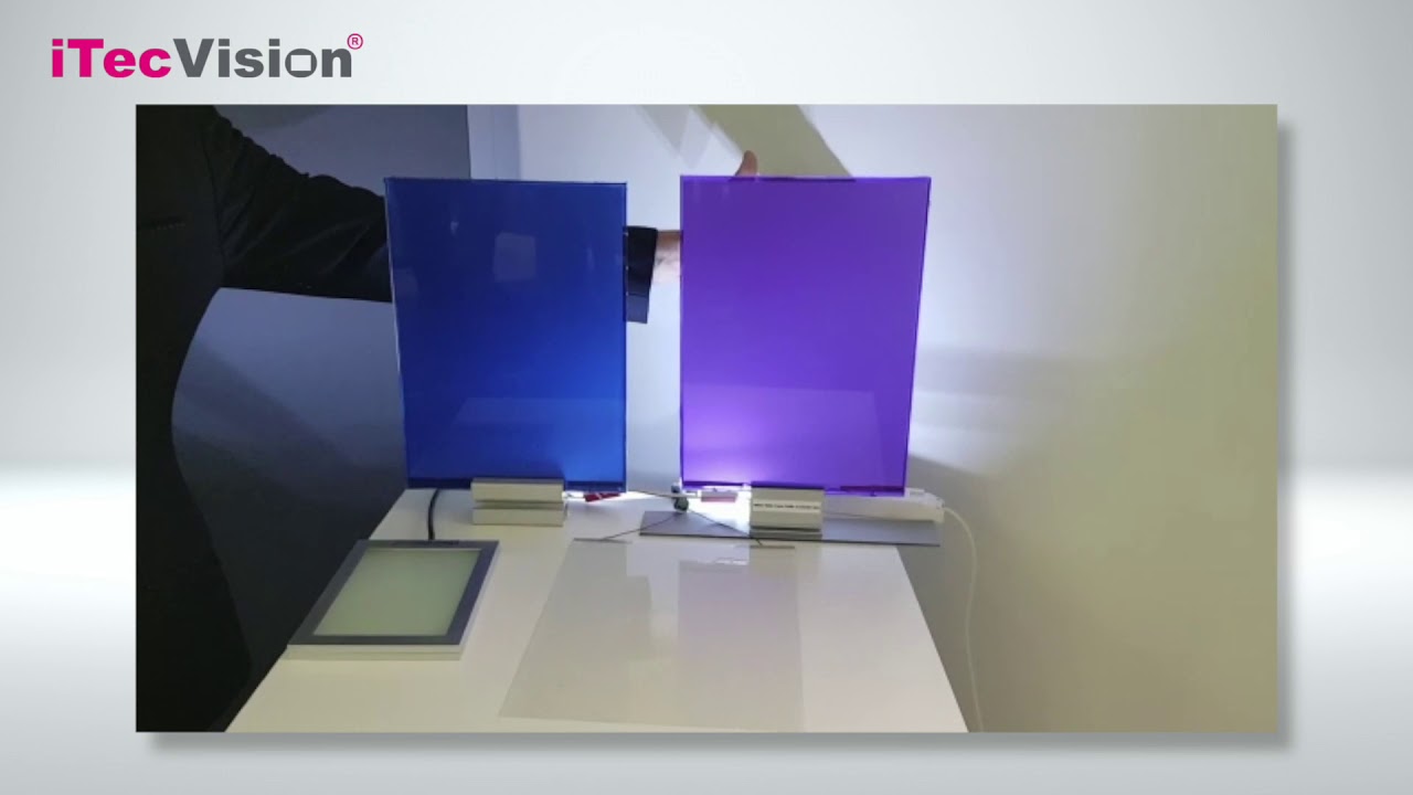 Colored smart windows - YouTube