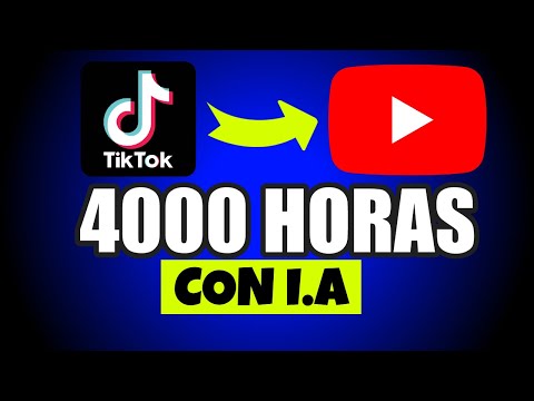 Cómo CRECER EN YOUTUBE 🔴 Conseguir las 4000 HORAS de Visualización 2023 [Método TikTok]