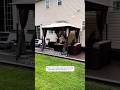 Patio Upgrade Ideas | SUNJOY 9x9 Soft Top Garden Gazebo with Fire Pit Table