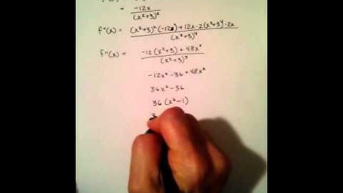 Concavity and Points of Inflection Analytically Example 2