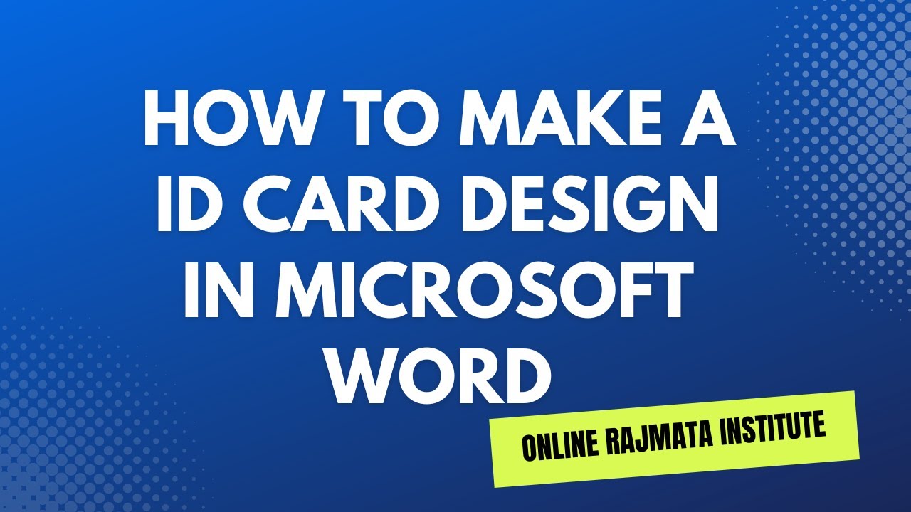 How To Make A Id Card Design In Microsoft Word 2023 YouTube how-to-make-a-id-card-design-in-microsoft-word-2023-youtube