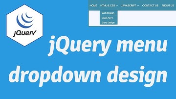 jQuery menu dropdown design