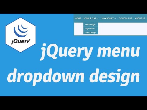 jQuery menu dropdown design