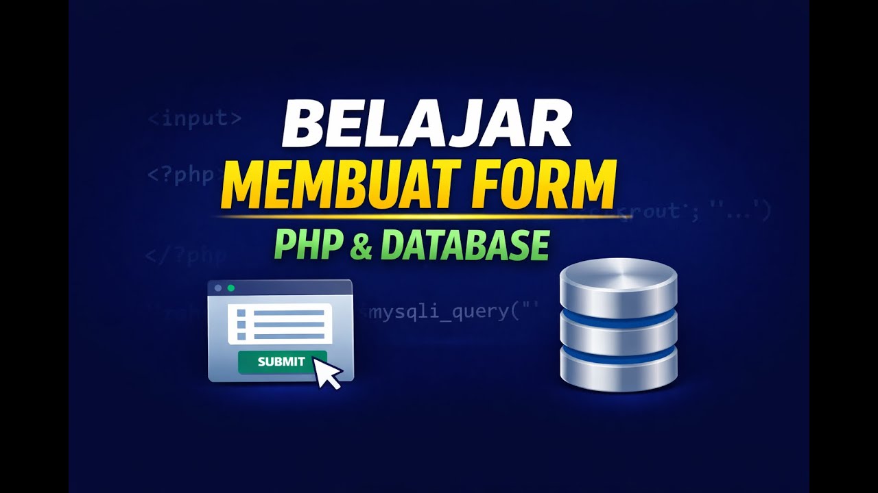 Belajar Membuat Form dengan Php dan MySql - YouTube