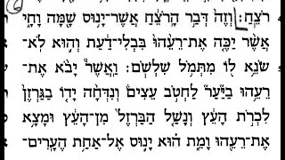 6th Aliyah, Deut 19,4-7