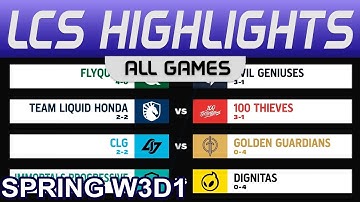 LCS Highlights Week3 Day1 LCS Spring 2023 All Games By Onivia