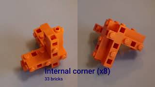 Instructions for making a Level 2 Menger sponge using LEGO