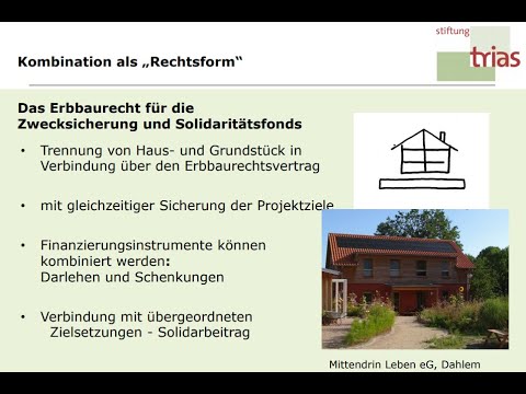 Rechtsformen f. gemeinschaftl. Wohnprojekte – eine Einführung, R. Novy-Huy