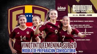 Convocatoria VINOTINTO FEMENINA Sub 20 - CONVOCATORIA DE 30 DEL BOCHA BATISTA