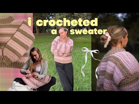 Crocheting the chunky sweater of my dreams *cozy crochet vlog*