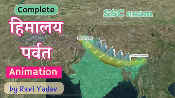 Complete Himalaya Mountain Ranges through Map 3D Animation | SSC Exam | Himalaya Mountain Range