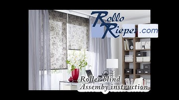Roller blind assembly and allowance instructions by Rollo Rieper