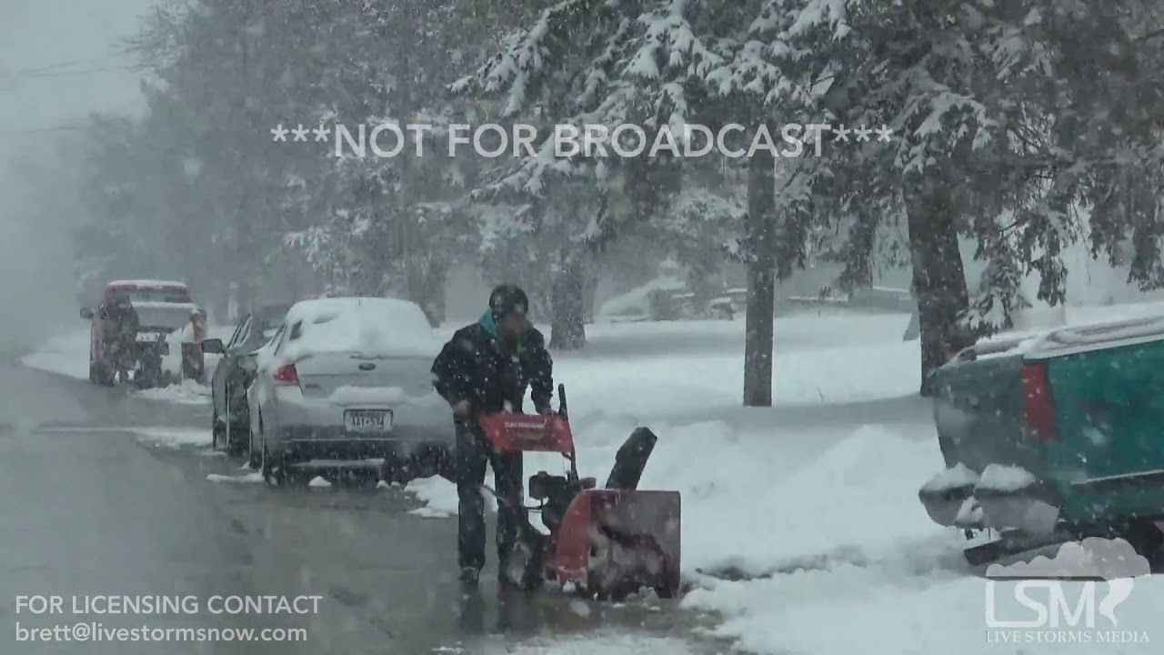 04032018 Owatonna, MN Heavy Snow YouTube