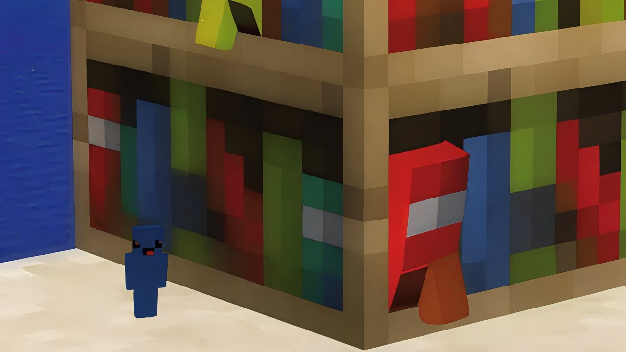 Мы сделали дом в книжной полке с испытаниями 