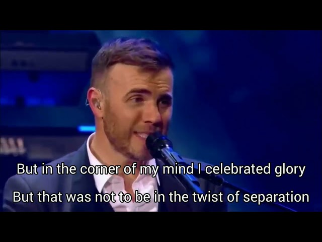 Gary Barlow - Back For Good LIVE  (lyrics) class=