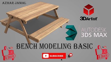 3ds max Dinning Bench Modeling tutorial ll 3Ds max tutorials basic to advance in Urdu