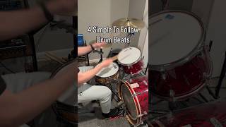4 Easy To Learn Drum Beats | Applying Key Drum Techniques #drumbeats #drumeducation