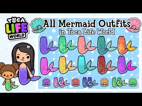 ALL SECRET MERMAID OUTFITS in TOCA LIFE WORLD | TOCA BOCA | NecoLawPie