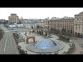 Ukrainian national anthem in maidan square kyiv