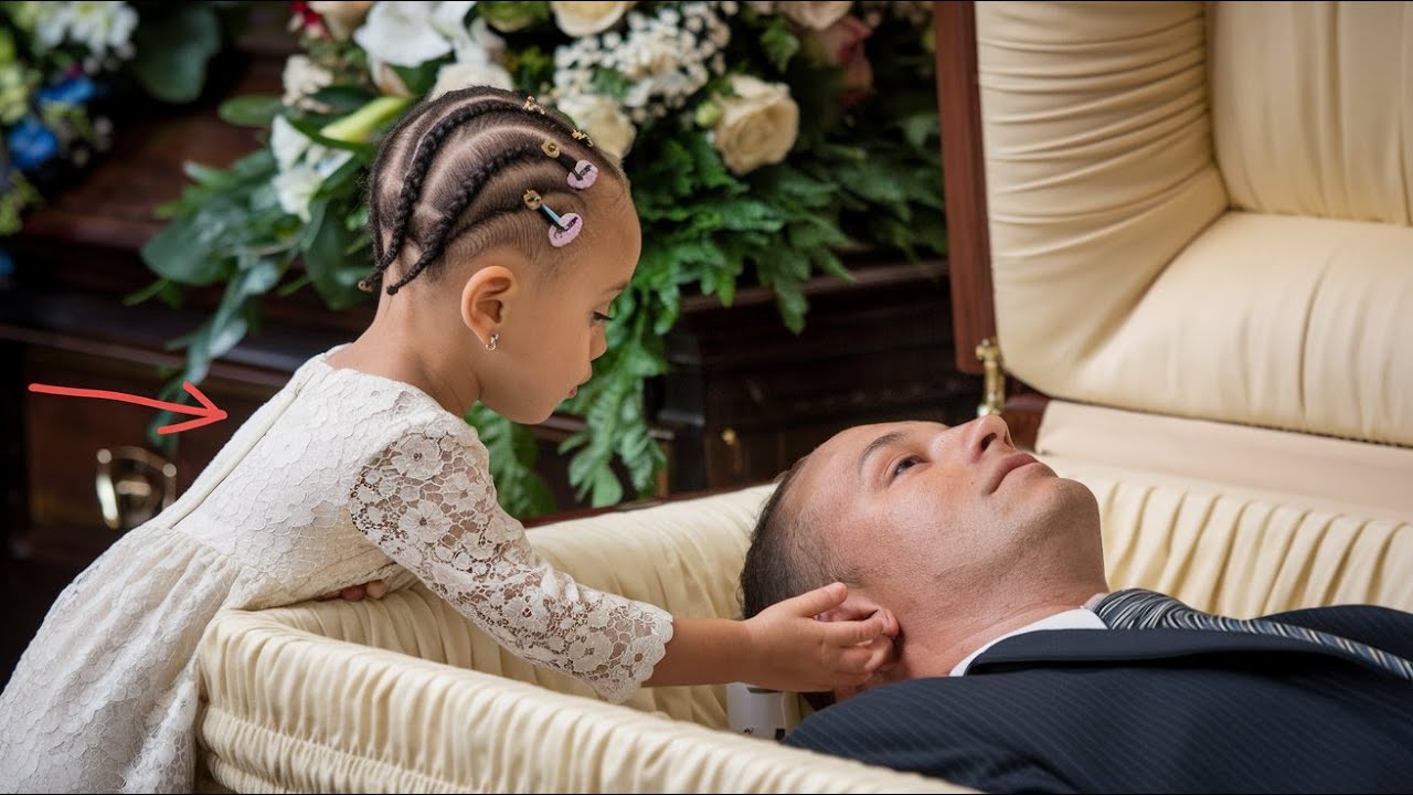 A girl embraces her dead father in his coffin, but what happens next is ...
