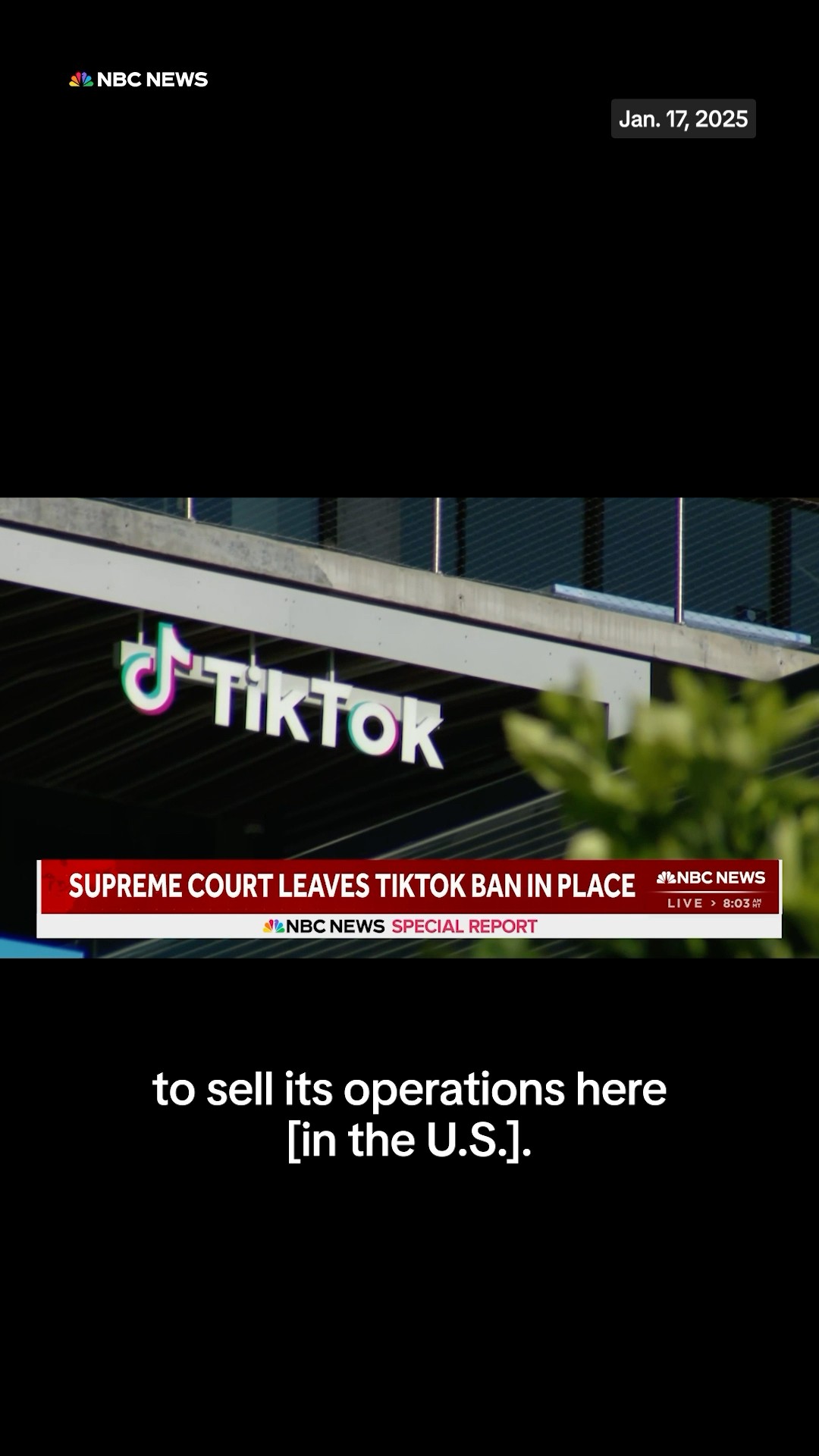 The Supreme Court upheld a law that effectively bans the TikTok app in the United States.