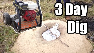 We cast 250 kg of ant nests and now we have to dig them out. Triple Bull Ant Nest Casting - Day 2