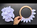 2 Unique Flower Wall Hanging / Quick Paper Craft For Home Decoration Easy Wall Mate DIY Wall Decor