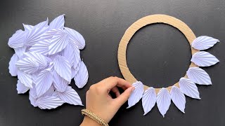 2 Unique Flower Wall Hanging / Quick Paper Craft For Home Decoration Easy Wall Mate DIY Wall Decor