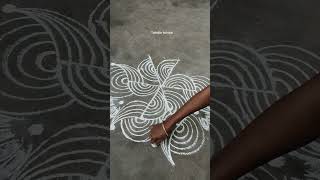 simple dhanurumasam geethala muggulu//easy rangoli design//kolam #youtubeshorts #shortsfeed #ytshort